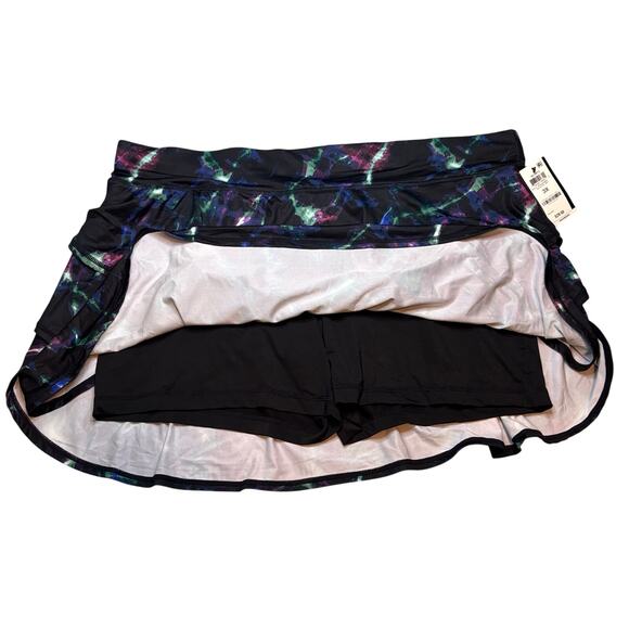 ID Ideology 3X Galaxy Print Flounce Skort Active Tennis Running Skirt NWT - Picture 7 of 7